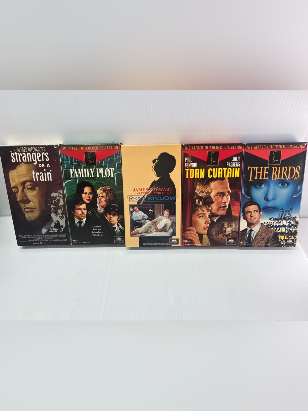 Vintage Alfred Hitchcock Film Classics Collection VHS Tapes Lot Of 5